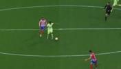 亚马尔中场带球直塞！拉菲尼亚禁区内小角度打门被扑！